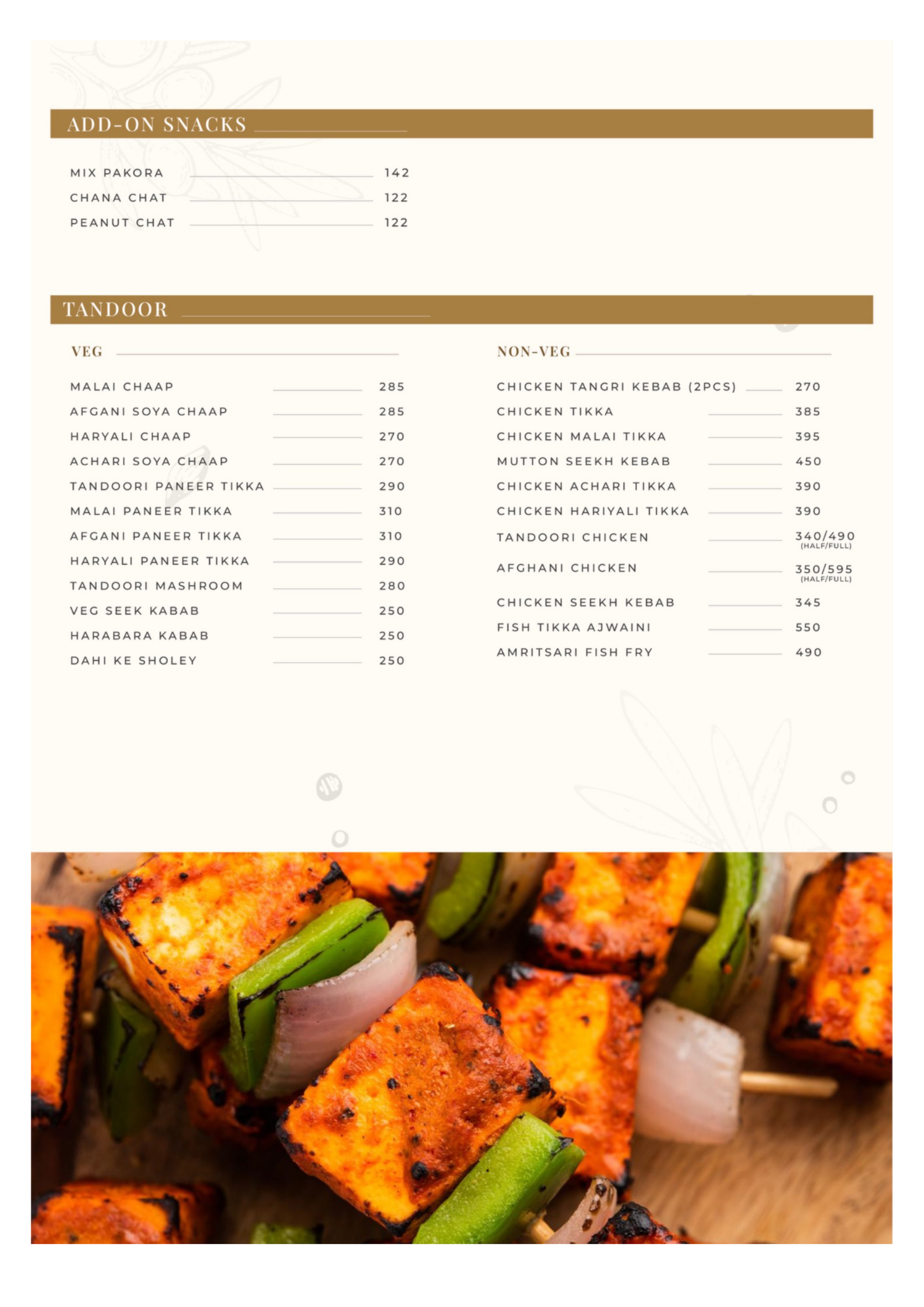 Menu Page 3