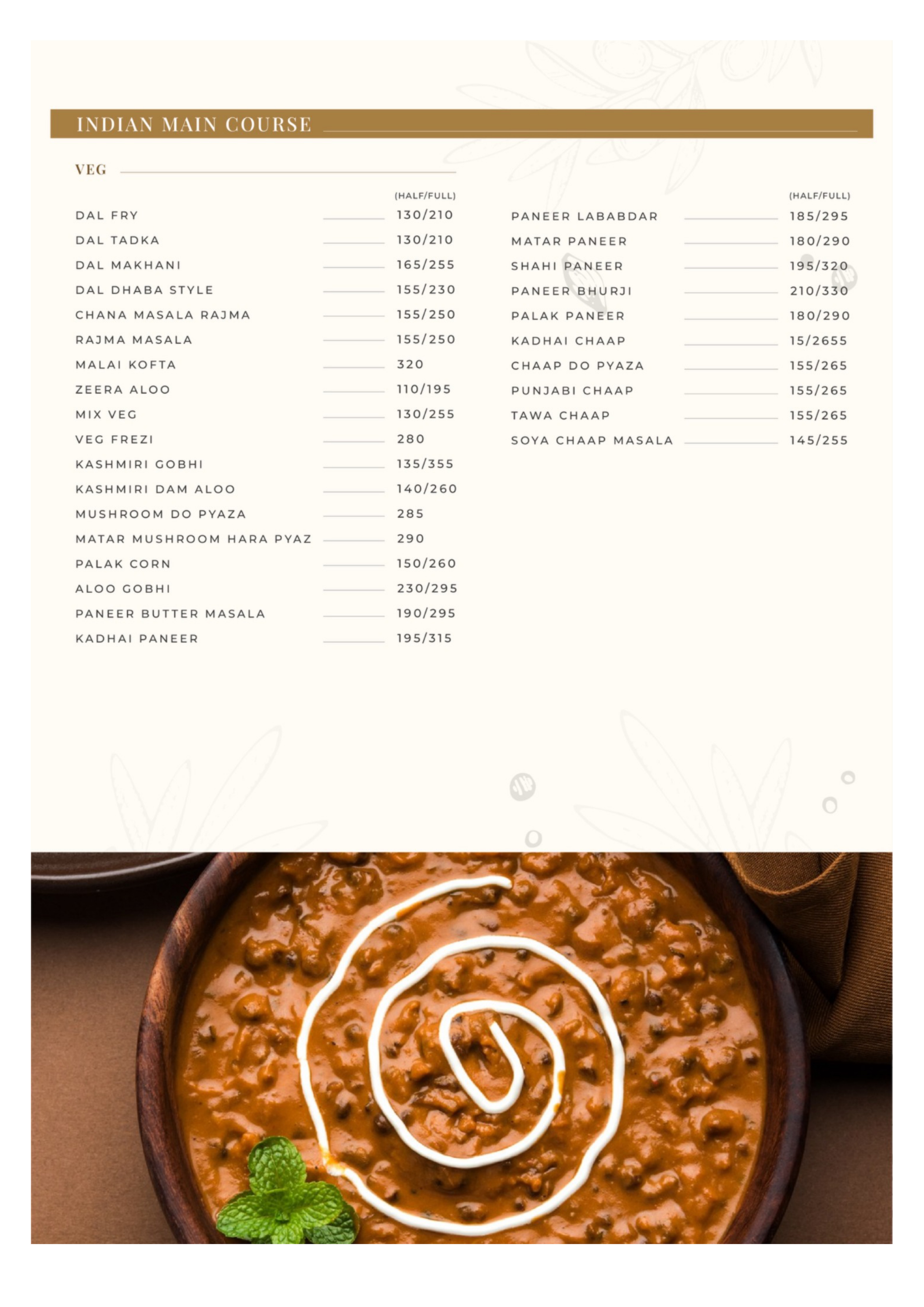 Menu Page 4